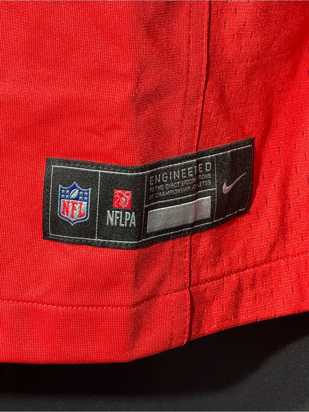 Nike Men’s Kansas City Chiefs Red #87 Football Jersey with Yellow/White Accents